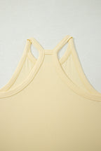 Sachet Pink Slim Ribbed Tank Top and Sweatpants Set