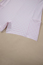 Yellow Cream Faux Two Piece Gingham Contrast Patchwork Loose Mini Dress