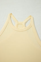 Sachet Pink Slim Ribbed Tank Top and Sweatpants Set